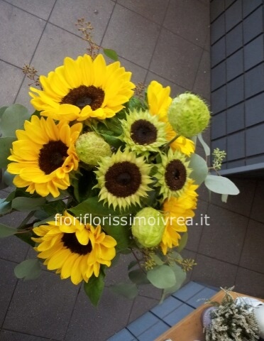 Bouquet di girasoli