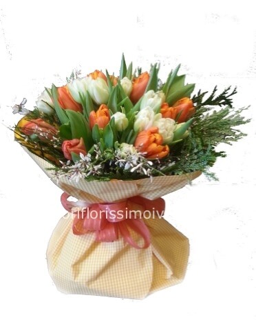 Mazzo di tulipani misti