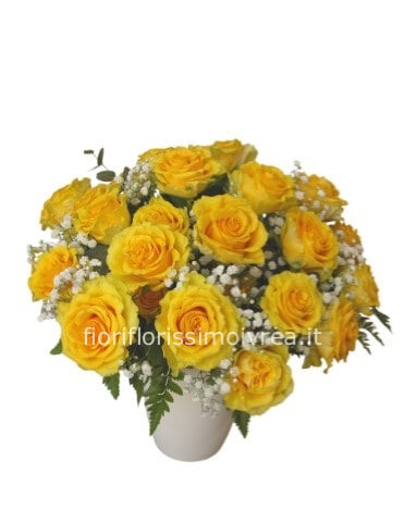 Bouquet  rose gialle