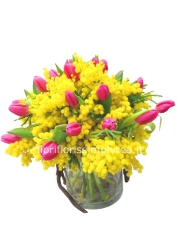 Tulipani e mimosa