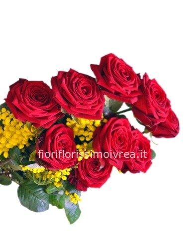 3 rose e mimosa