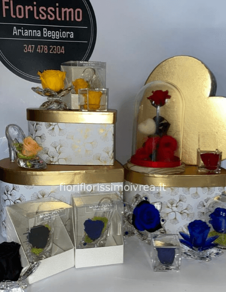 Rosa stabilizzata a partire da 15 euro